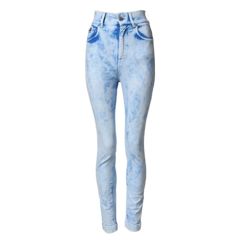 Dolce & Gabbana Light Blue High Waist Skinny Denim Women's Jeans